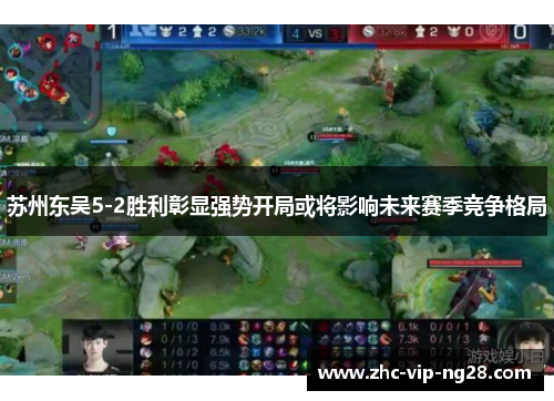 苏州东吴5-2胜利彰显强势开局或将影响未来赛季竞争格局